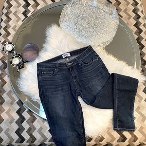 PAIGE - Mid Rise Denim - Medium/Dark Wash - 28